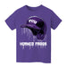 TCU Horned Frogs Original Dripping Baseball Helmet Purple T-Shirt Cotton by Vive La Fete