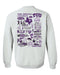 TCU Horned Frogs Hand Sketched Vive La Fete Impressions Artwork Purple Crew Neck Sweatshirt for Women - Vive La Fête - Online Apparel Store