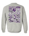 TCU Horned Frogs Hand Sketched Vive La Fete Impressions Artwork Purple Crew Neck Sweatshirt for Women - Vive La Fête - Online Apparel Store