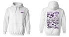 TCU Horned Frogs Hand Sketched Vive La Fete Impressions Artwork Purple Cotton Fleece Long Sleeve Hoodie - Vive La Fête - Online Apparel Store