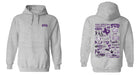 TCU Horned Frogs Hand Sketched Vive La Fete Impressions Artwork Purple Cotton Fleece Long Sleeve Hoodie - Vive La Fête - Online Apparel Store