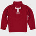 Temple University Owls TU Vive La Fete Game Day Solid Red Quarter Zip Pullover Sleeves - Vive La Fête - Online Apparel Store