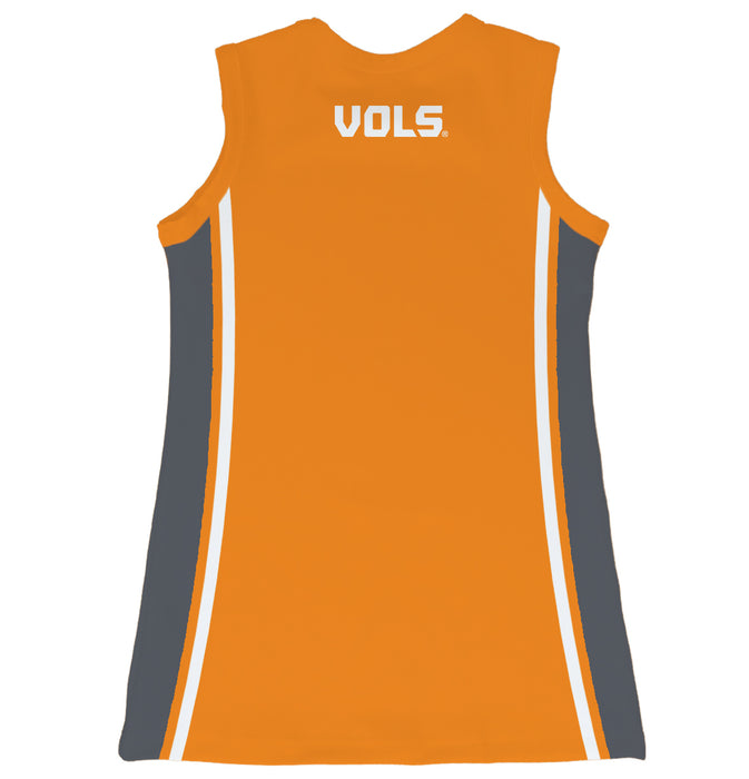Tennessee Vols Sleeveless Cheerleader A Line Dress Orange