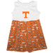 Tennessee Vols Sleeveless Tank Dress Girls Orange Repeat Print Hand Sketched Vive La Fete Impressions