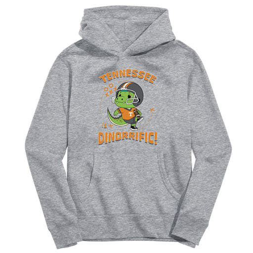 Tennessee Vols Dinorrific Heather Grey Cotton Youth Hoodie