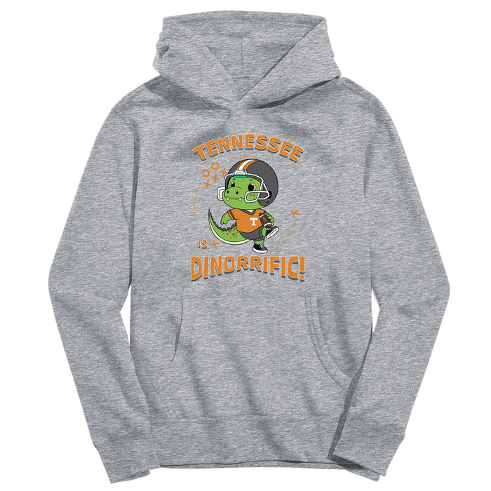 Tennessee Vols Dinorrific Heather Grey Cotton Youth Hoodie