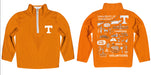 Tennessee Vols Hand Sketched Vive La Fete Impressions Artwork  Orange Boys Quarter Zip Pullover V1 - Vive La Fête - Online Apparel Store