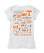 Tennessee Vols Hand Sketched Vive La Fete Impressions Artwork White Girls Cotton Short Sleeve Tee - Vive La Fête - Online Apparel Store