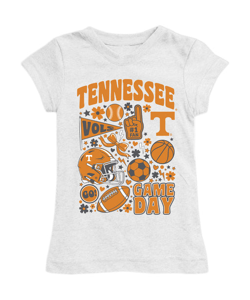 Tennessee Vols Girl´s Fitted Cotton T-shirt White