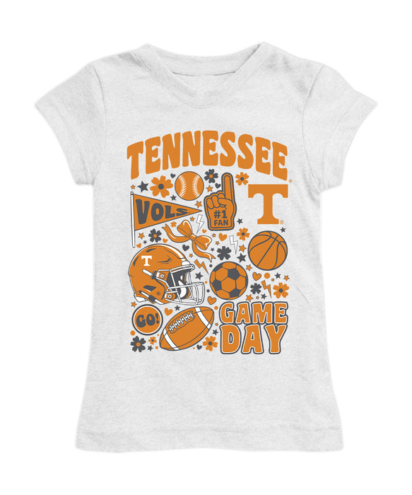 Tennessee Vols Girl´s Fitted Cotton T-shirt White
