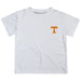 Tennessee Vols Hand Sketched Vive La Fete Impressions Artwork Boys White Short Sleeve Tee Shirt