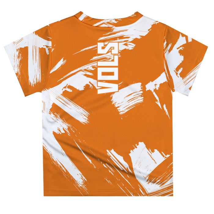 Tennessee Vols Vive La Fete Boys Game Day Orange Short Sleeve Tee Paint Brush