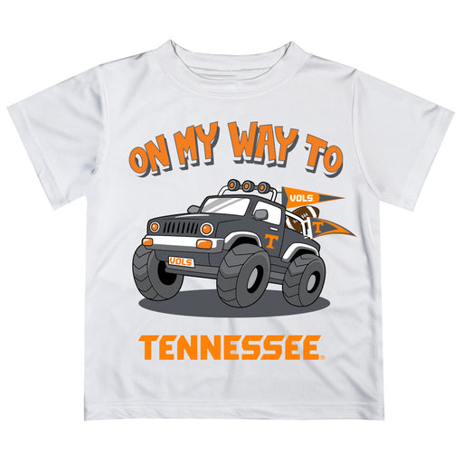 Tennessee Vols Vive La Fete Monster Truck Boys Game Day White Short Sleeve Tee