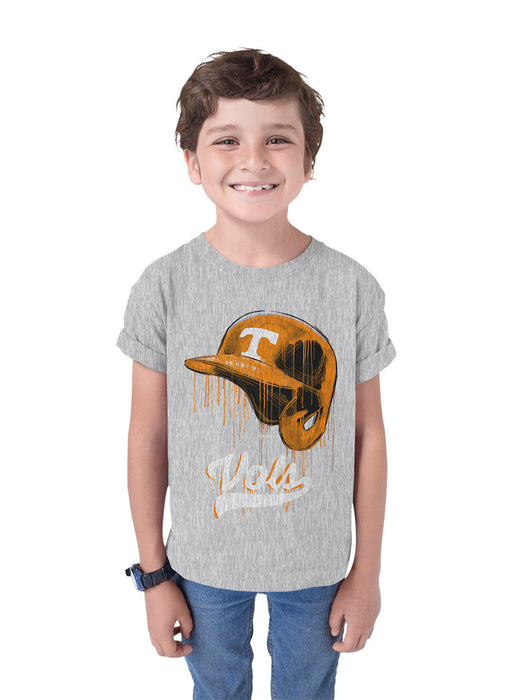 Tennessee Vols Original Dripping Baseball Helmet T-Shirt Cotton by Vive La Fete - Vive La Fête - Online Apparel Store