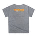 Tennessee Vols Original Dripping Football Helmet Heather Gray T-Shirt by Vive La Fete - Vive La Fête - Online Apparel Store