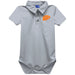 Texas at El Paso Miners Embroidered Gray Solid Knit Boys Polo Bodysuit