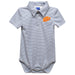 Texas at El Paso Miners Embroidered Gray Stripe Knit Boys Polo Bodysuit