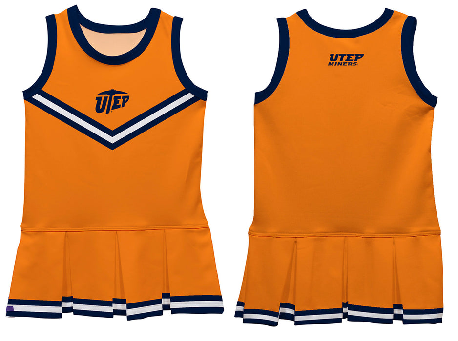 Texas at El Paso Miners Vive La Fete Game Day Orange Sleeveless Cheerleader Dress - Vive La Fête - Online Apparel Store