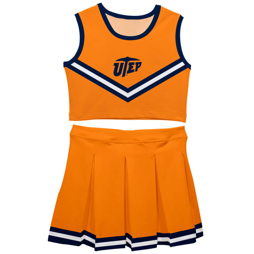 Texas at El Paso Miners Vive La Fete Game Day Orange Sleeveless Chearleader Set