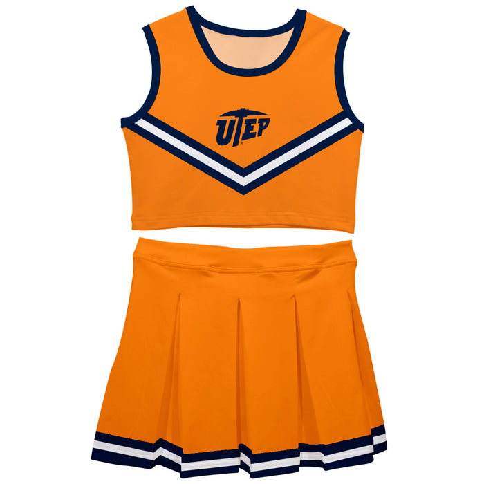 Texas at El Paso Miners Vive La Fete Game Day Orange Sleeveless Chearleader Set