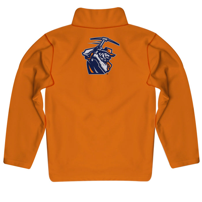 Texas at El Paso Miners Vive La Fete Game Day Solid Orange Quarter Zip Pullover Sleeves - Vive La Fête - Online Apparel Store
