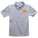 Texas at El Paso Miners Embroidered Gray Stripes Short Sleeve Polo Box Shirt