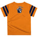 Texas at El Paso Miners Vive La Fete Boys Game Day Orange Short Sleeve Tee with Stripes on Sleeves - Vive La Fête - Online Apparel Store
