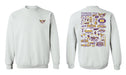 Tennessee Tech Golden Eagles TTU Hand Sketched Vive La Fete Impressions Artwork Purple Crew Neck Sweatshirt for Women - Vive La Fête - Online Apparel Store