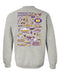 Tennessee Tech Golden Eagles TTU Hand Sketched Vive La Fete Impressions Artwork Purple Crew Neck Sweatshirt for Women - Vive La Fête - Online Apparel Store