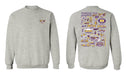 Tennessee Tech Golden Eagles TTU Hand Sketched Vive La Fete Impressions Artwork Purple Crew Neck Sweatshirt for Women - Vive La Fête - Online Apparel Store