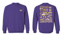 Tennessee Tech Golden Eagles TTU Hand Sketched Vive La Fete Impressions Artwork Purple Crew Neck Sweatshirt for Women - Vive La Fête - Online Apparel Store