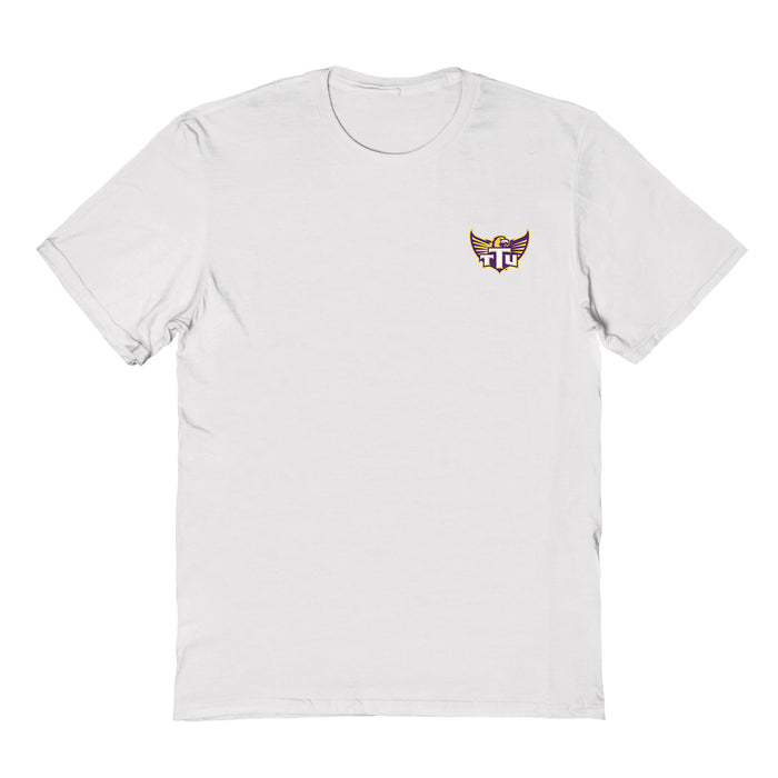 Tennessee Tech Golden Eagles TTU Vive La Fete Impressions Artwork White Womens Cotton Tshirt