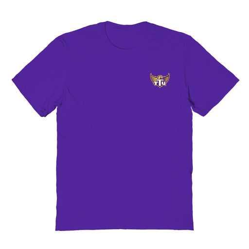 Tennessee Tech Golden Eagles TTU Vive La Fete Impressions Artwork Purple Womens Cotton Tshirt
