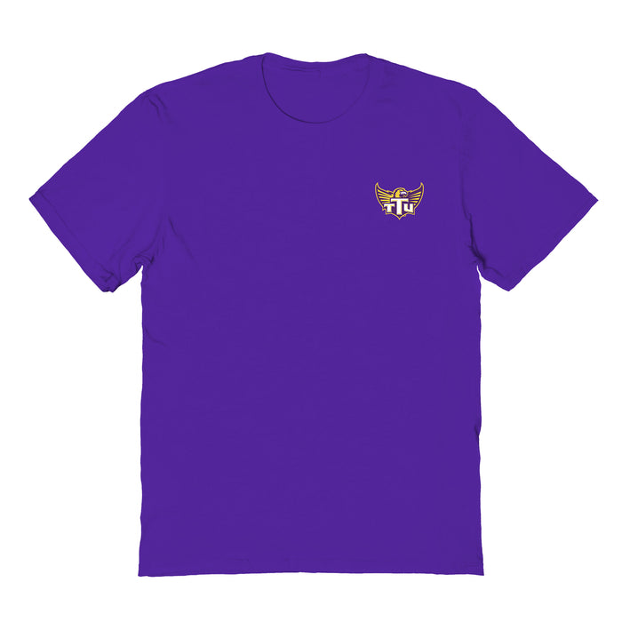 Tennessee Tech Golden Eagles TTU Vive La Fete Impressions Artwork Purple Womens Cotton Tshirt