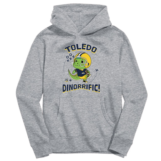 University of Toledo Rockets Dinorrific Heather Grey Cotton Youth Hoodie