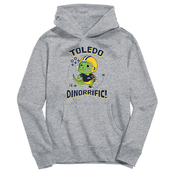 University of Toledo Rockets Dinorrific Heather Grey Cotton Youth Hoodie