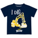 University of Toledo Rockets Vive La Fete Excavator Boys Game Day Blue Short Sleeve Tee