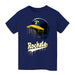 University of Toledo Rockets Original Dripping Baseball Helmet Navy T-Shirt Cotton by Vive La Fete