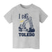 University of Toledo Rockets Vive La Fete Excavator Heather Grey Cotton Short Sleeve Tee