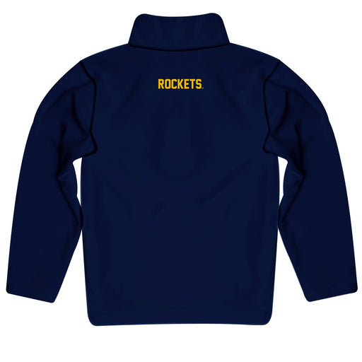 Toledo Rockets Vive La Fete Logo and Mascot Name Womens Blue Quarter Zip Pullover - Vive La Fête - Online Apparel Store