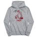 Troy Trojans Excavator Heather Grey Cotton Youth Hoodie
