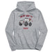 Troy Trojans On My Way Monster Truck Heather Grey Cotton Youth Hoodie
