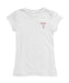 Troy Trojans Hand Sketched Vive La Fete Impressions Artwork White Girls Cotton Short Sleeve Tee