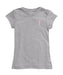 Troy Trojans Hand Sketched Vive La Fete Impressions Artwork Grey Girls Cotton Short Sleeve Tee