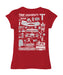 Troy Trojans Hand Sketched Vive La Fete Impressions Artwork Red Girls Cotton Short Sleeve Tee - Vive La Fête - Online Apparel Store