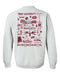Troy Trojans Hand Sketched Artwork Red Crewneck Sweatshirt for Women - Vive La Fête - Online Apparel Store