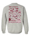 Troy Trojans Hand Sketched Artwork Red Crewneck Sweatshirt for Women - Vive La Fête - Online Apparel Store