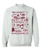Troy Trojans Hand Sketched Vive La Fete Impressions White Cotton Crewneck Sweatshirt for Women