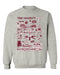 Troy Trojans Hand Sketched Vive La Fete Impressions Grey Cotton Crewneck Sweatshirt for Women