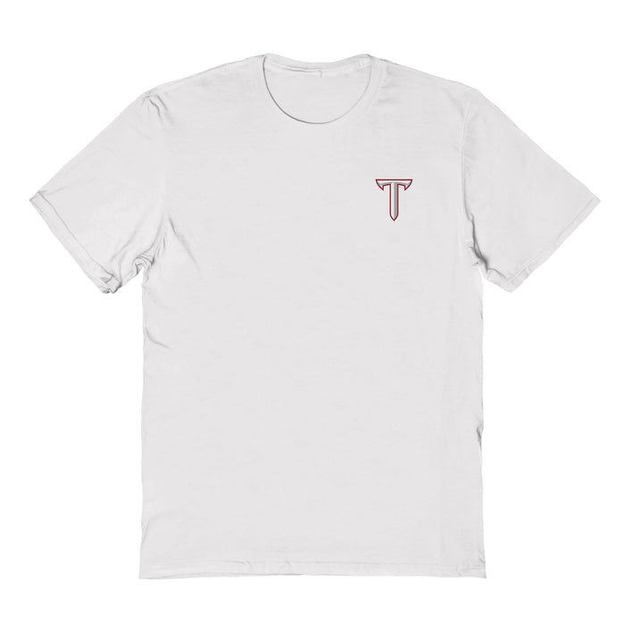 Troy Trojans Vive La Fete Impressions Artwork White Womens Cotton Tshirt